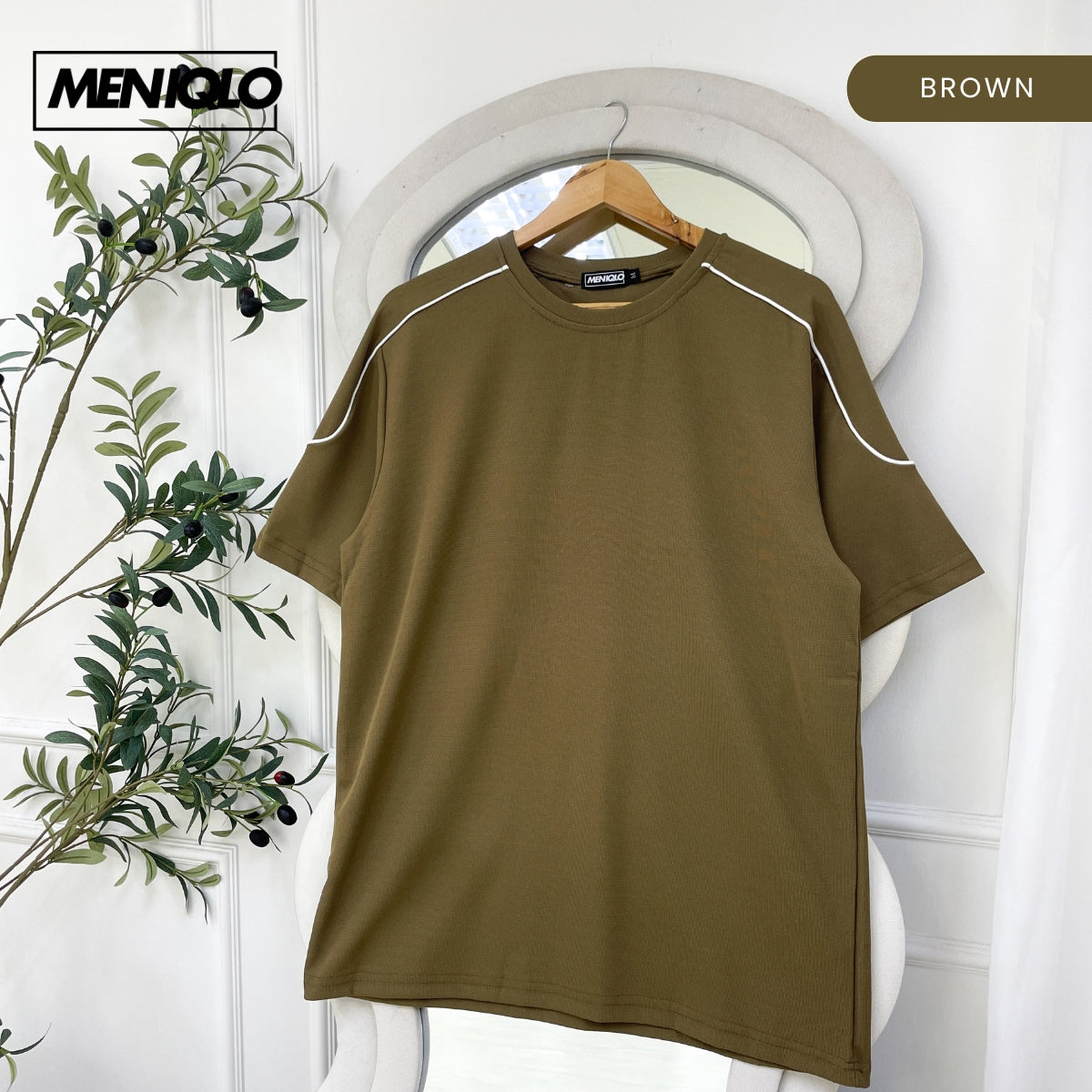 MENIQLO DARIEN MEN OVERSIZED SHIRT SHORT SLEEVE - MQ1007