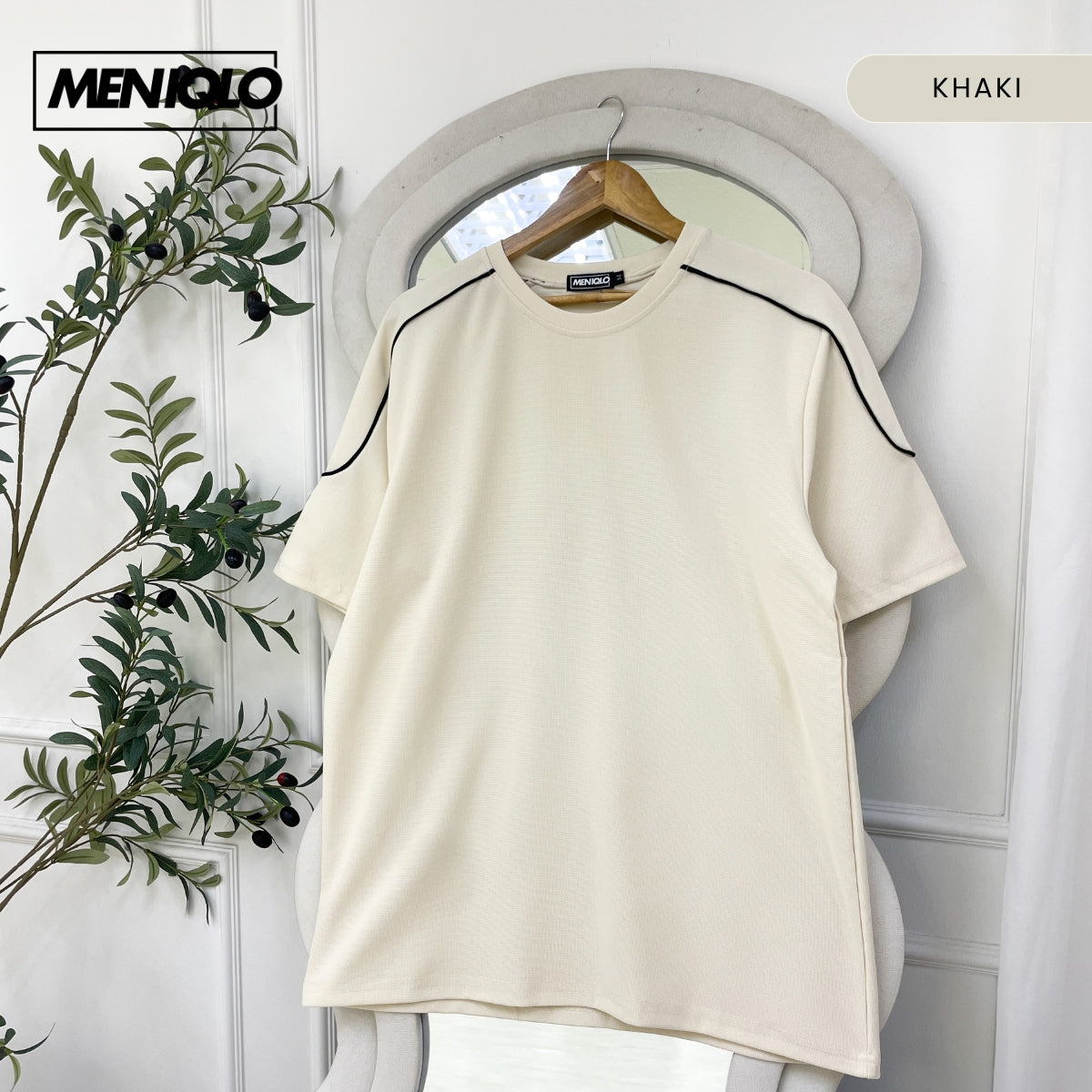 MENIQLO DARIEN MEN OVERSIZED SHIRT SHORT SLEEVE - MQ1007