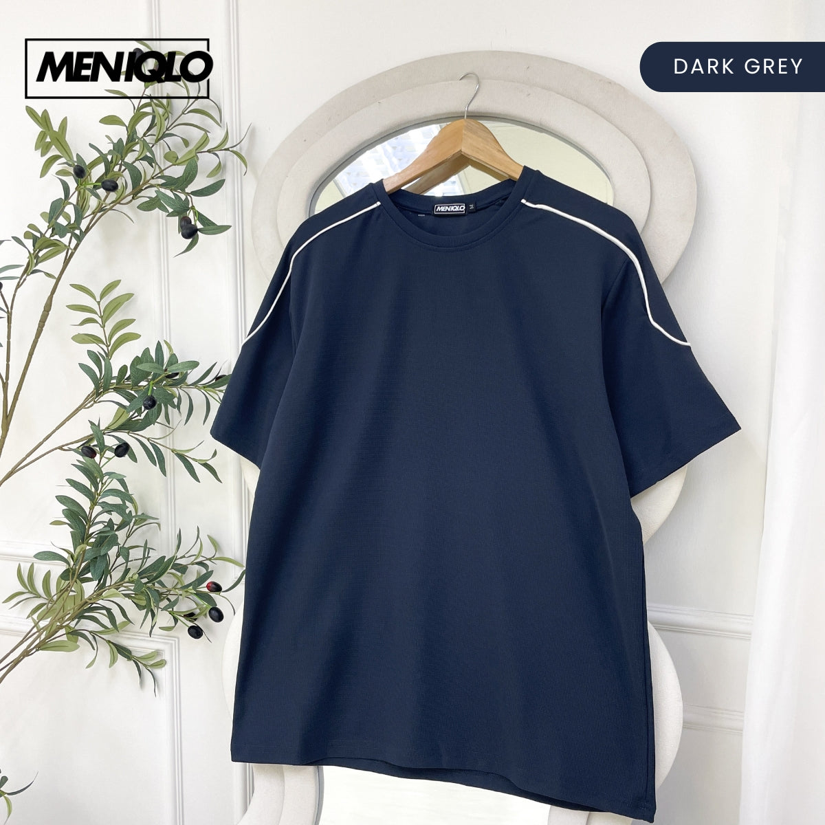 MENIQLO DARIEN MEN OVERSIZED SHIRT SHORT SLEEVE - MQ1007