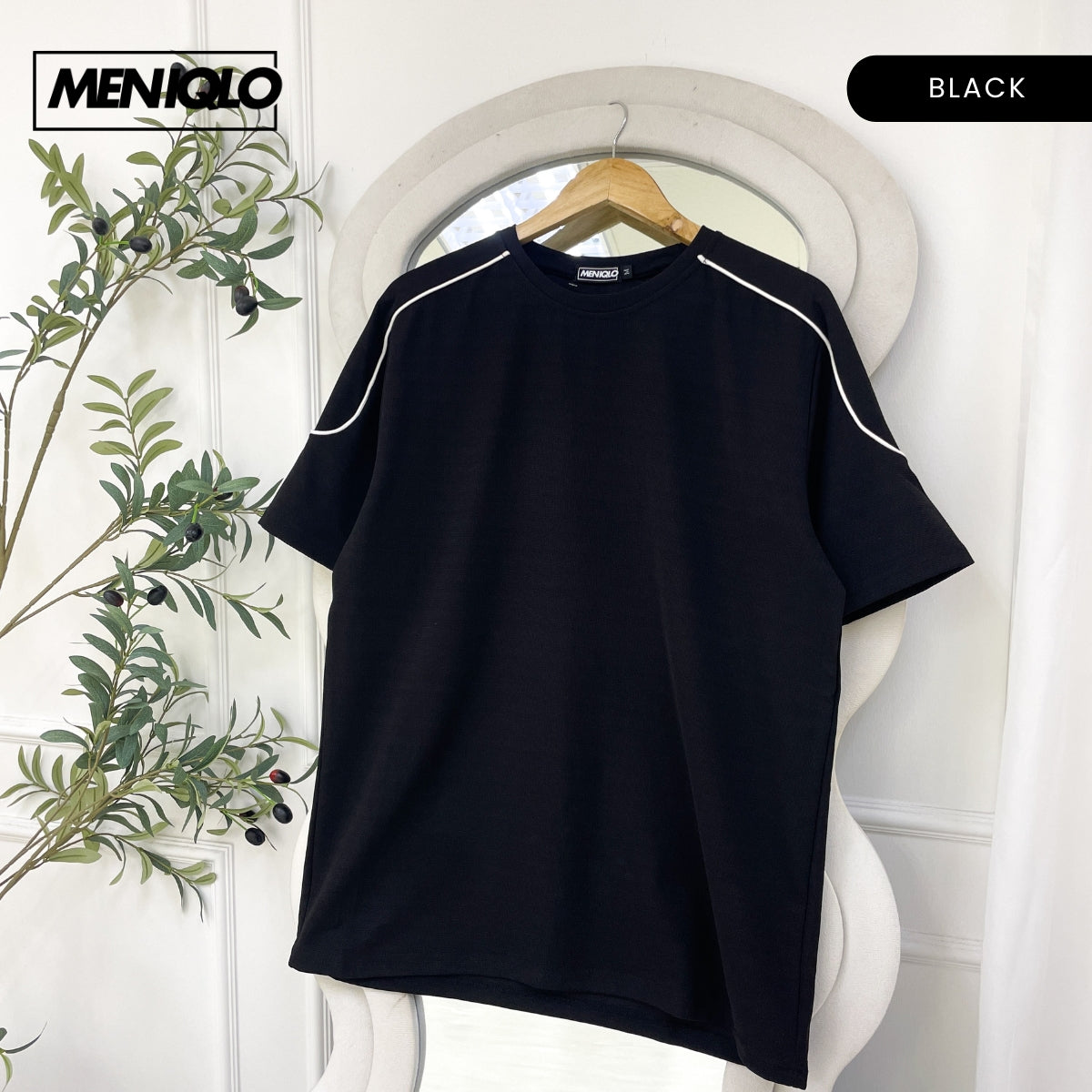 MENIQLO DARIEN MEN OVERSIZED SHIRT SHORT SLEEVE - MQ1007