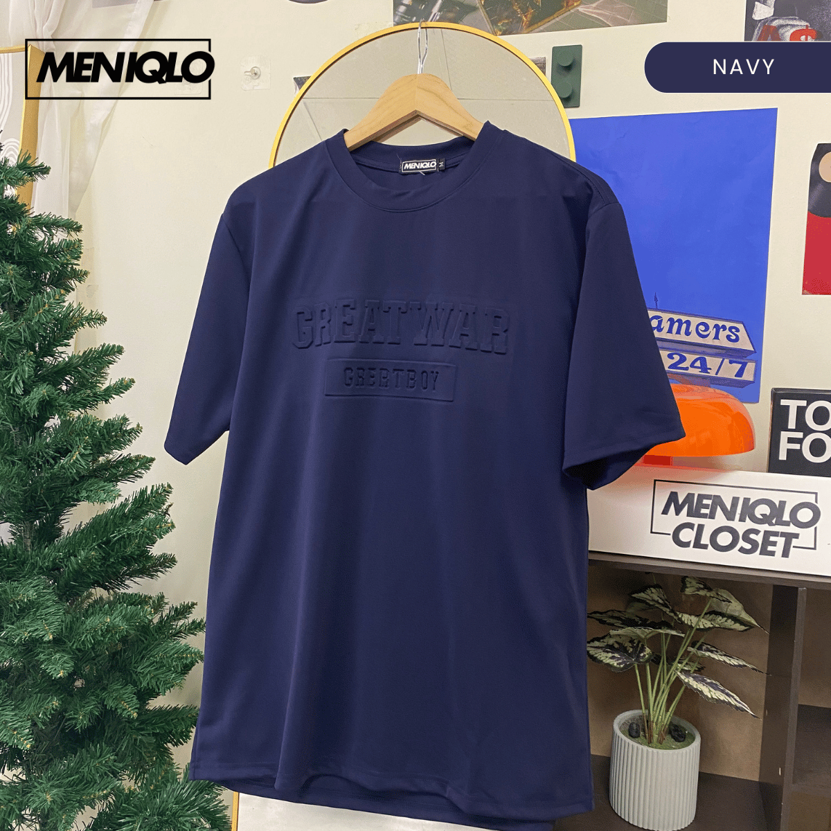 MENIQLO JAYDEN OVERSIZED SHIRT SHORT SLEEVE 350 GSM-MQ1009