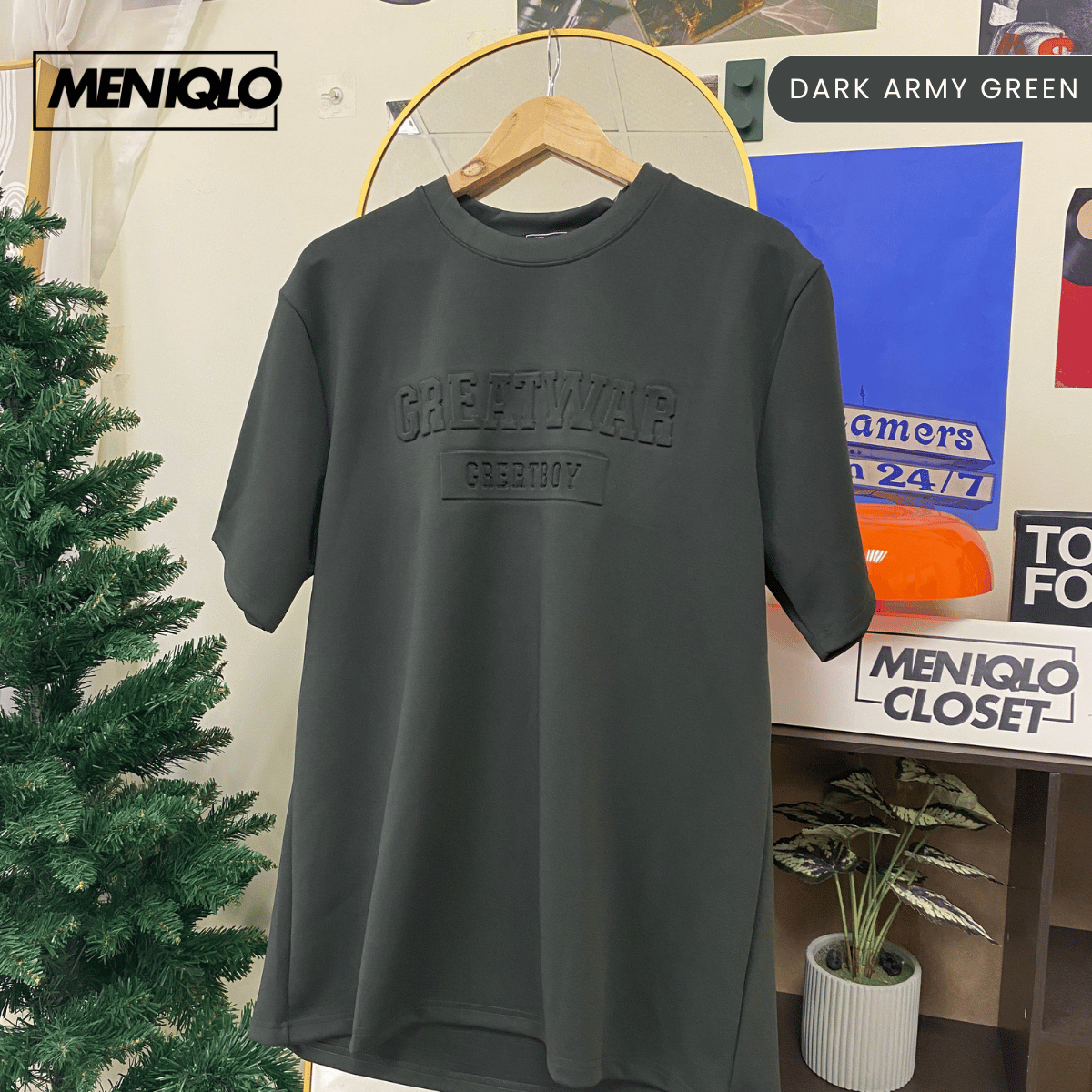 MENIQLO JAYDEN OVERSIZED SHIRT SHORT SLEEVE 350 GSM-MQ1009