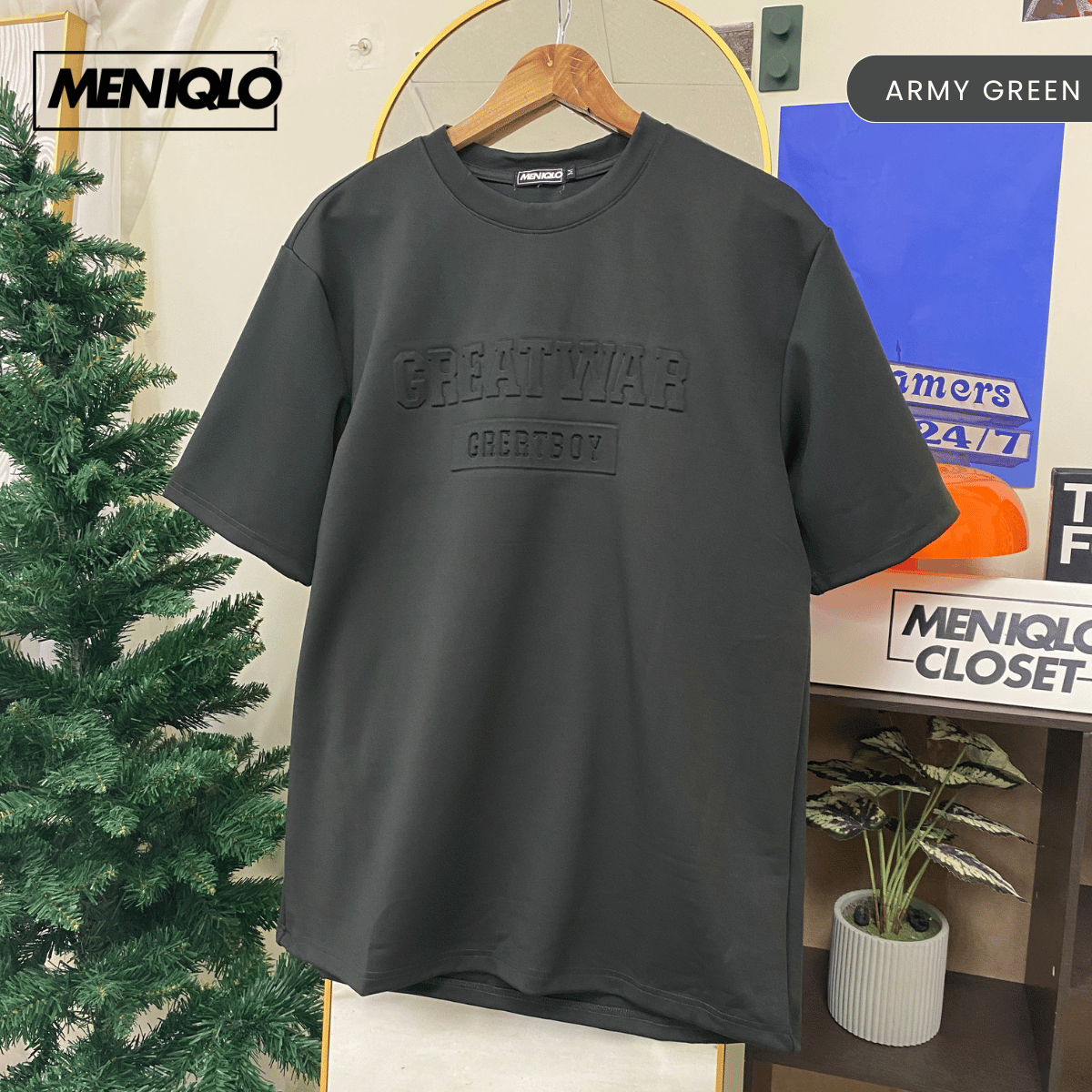 MENIQLO JAYDEN OVERSIZED SHIRT SHORT SLEEVE 350 GSM-MQ1009