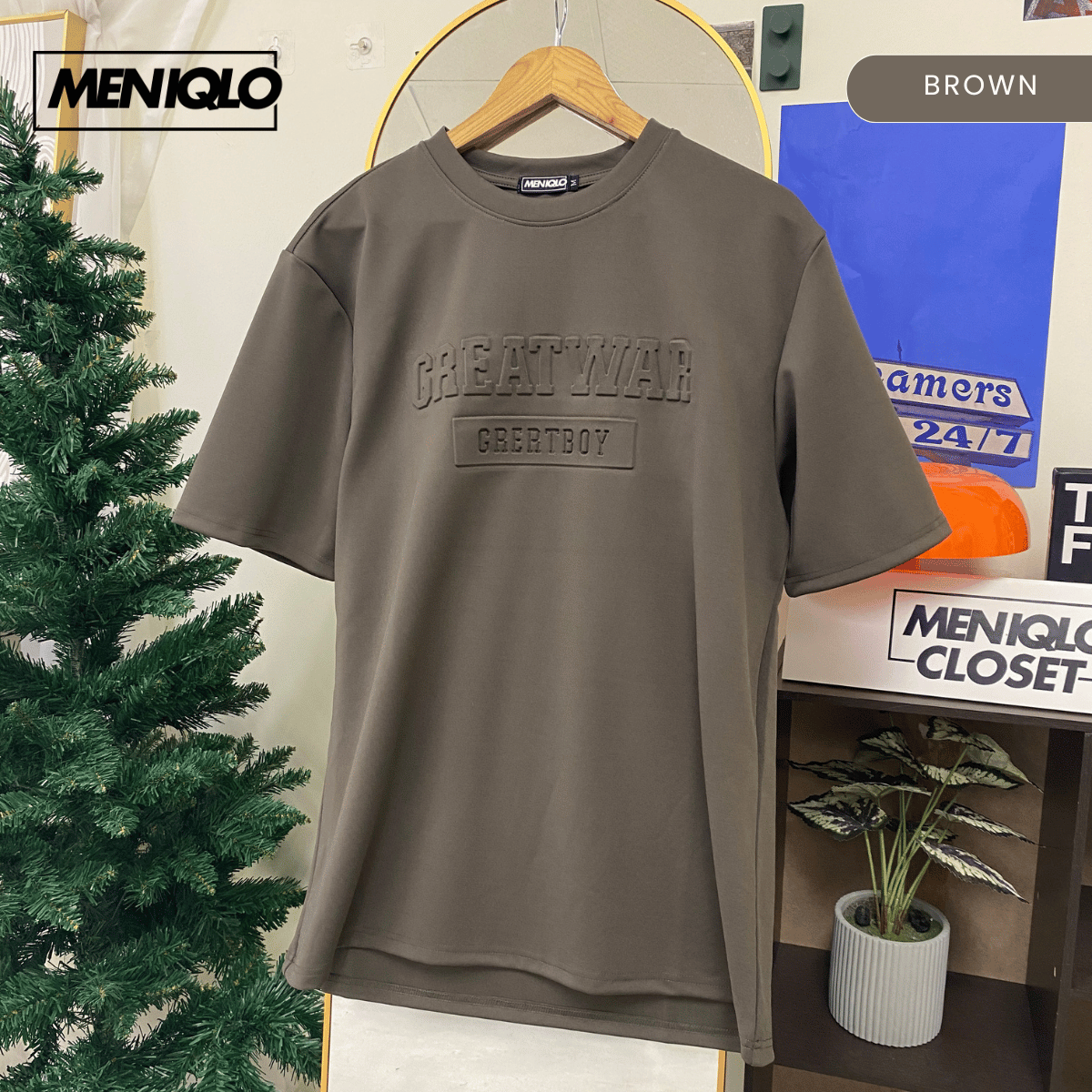 MENIQLO JAYDEN OVERSIZED SHIRT SHORT SLEEVE 350 GSM-MQ1009