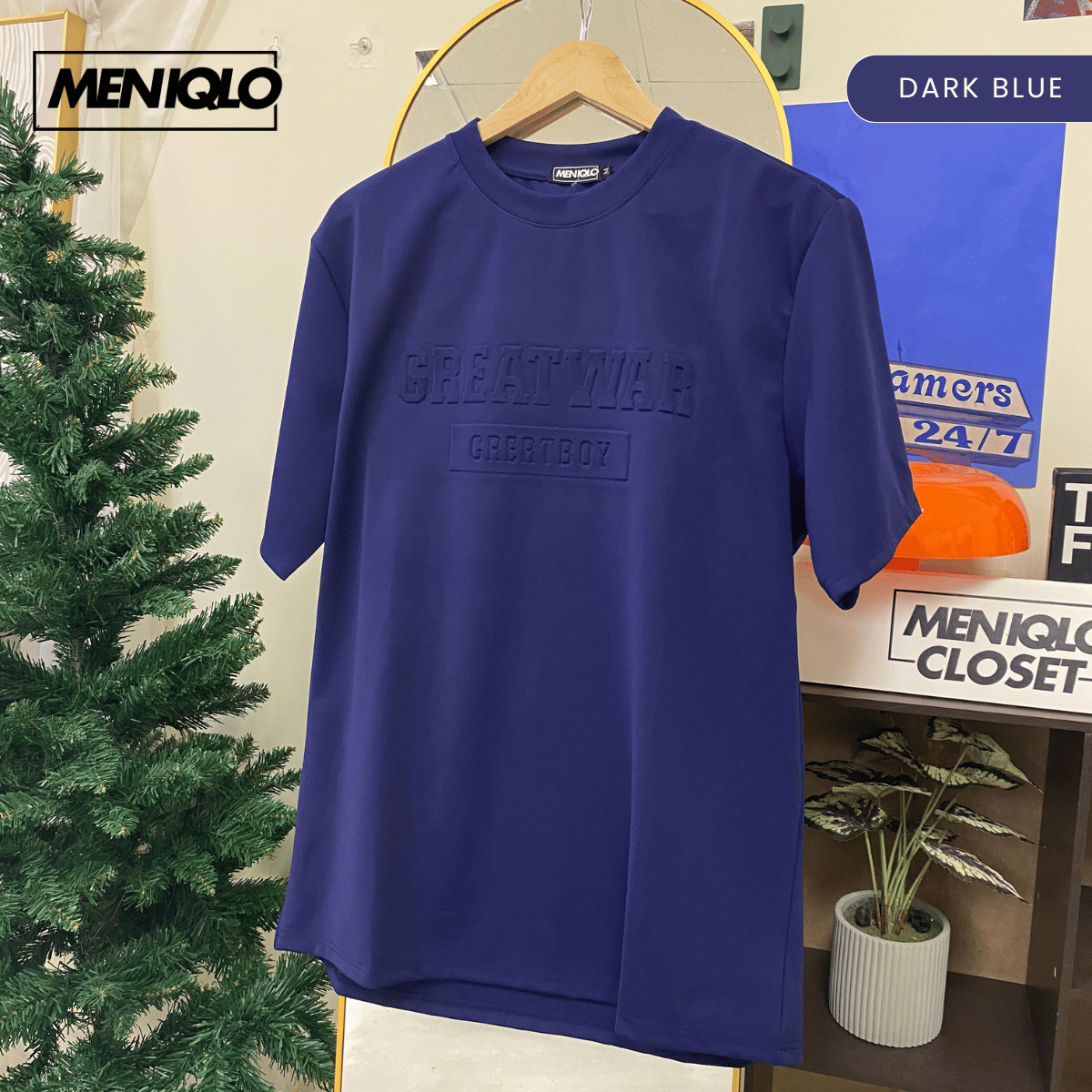 MENIQLO JAYDEN OVERSIZED SHIRT SHORT SLEEVE 350 GSM-MQ1009