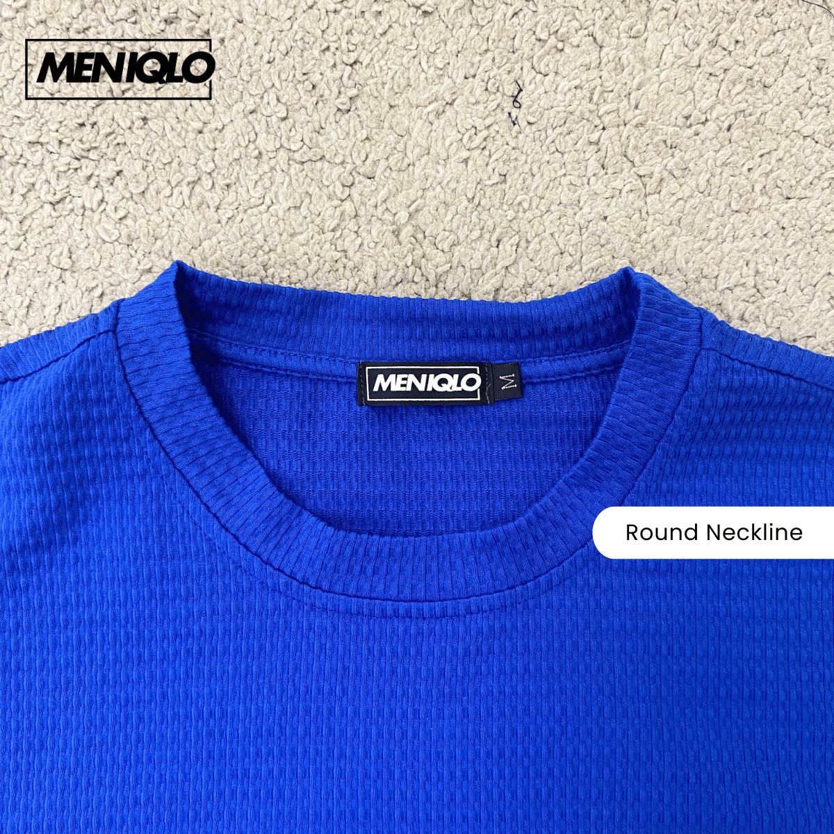 MENIQLO HAKIM OVERSIZED SHIRT TEXTURED PATCH TEE(220GSM)-MQ1010