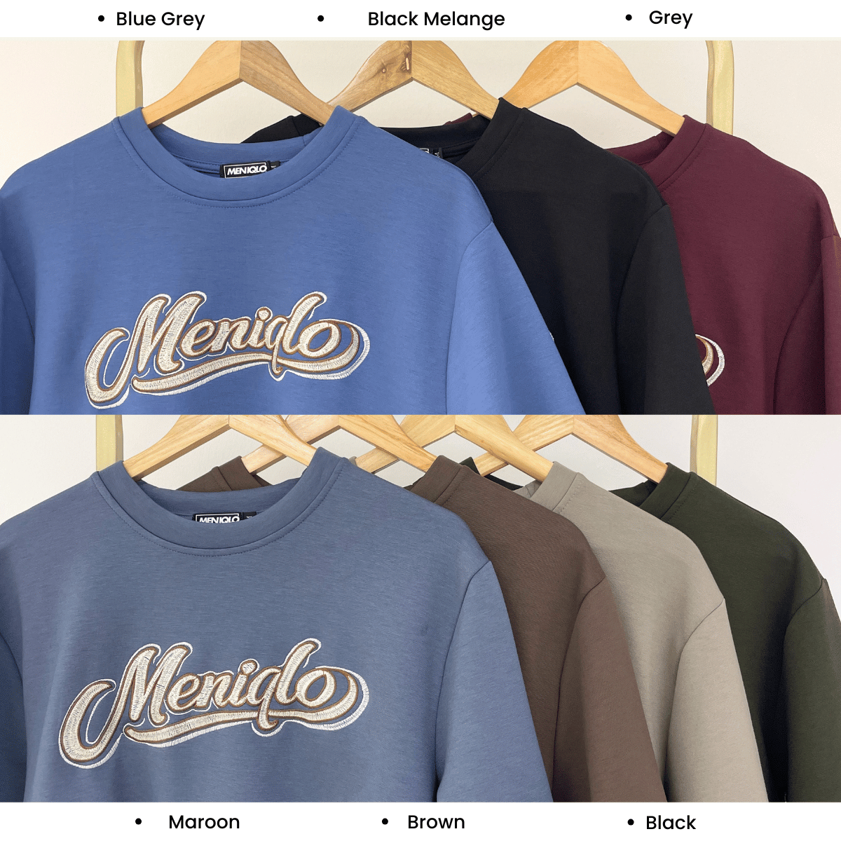 MENIQLO IQRAM PREMIUM LOGO OVERSIZED TEE - MQ1011