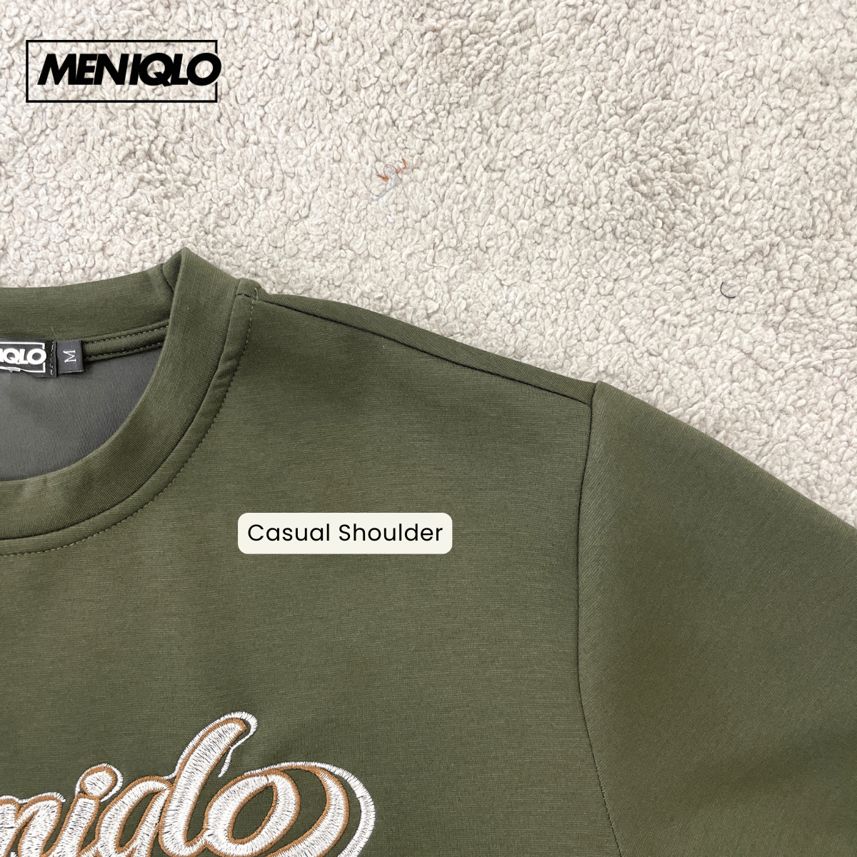 MENIQLO IQRAM PREMIUM LOGO OVERSIZED TEE - MQ1011