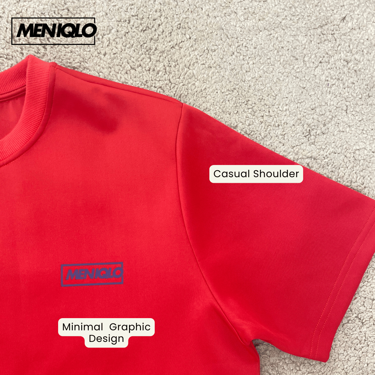 MENIQLO RAYQAL MERDEKA SERIES GRAPHIC OVERSIZED- MQ1031