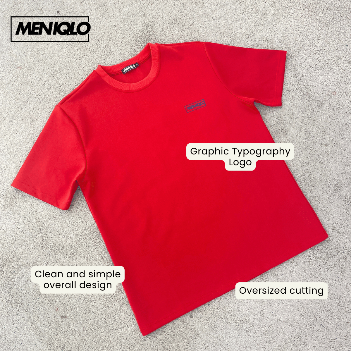 MENIQLO RAYQAL MERDEKA SERIES GRAPHIC OVERSIZED- MQ1031