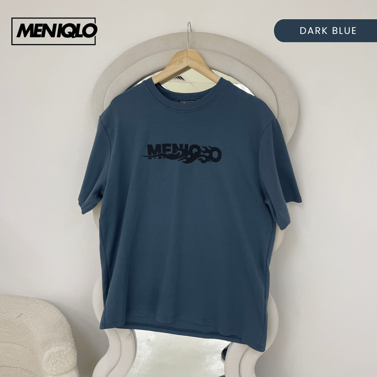 MENIQLO HARITH FLAME MOTION OVERSIZED T-SHIRT - MQ1012