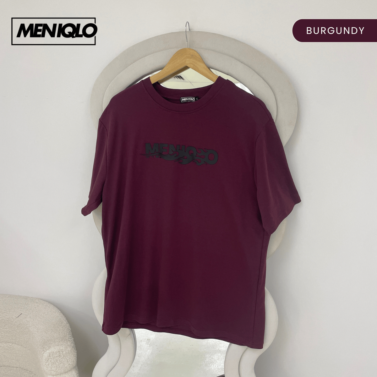 MENIQLO HARITH FLAME MOTION OVERSIZED T-SHIRT - MQ1012
