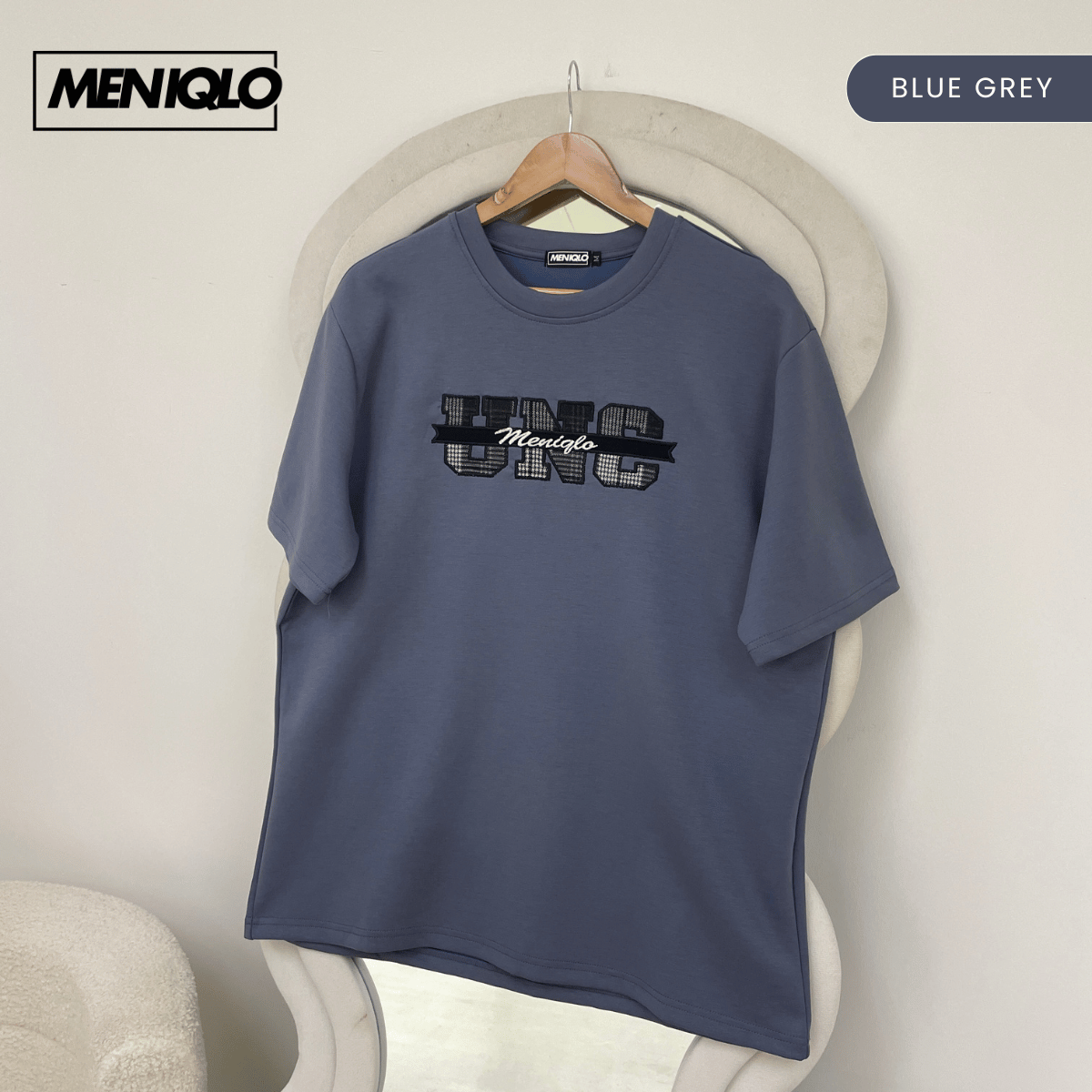 MENIQLO IZZUDIN MINIMAL GRAPHIC SHORT SLEEVE T-SHIRT (310GSM) - MQ1015
