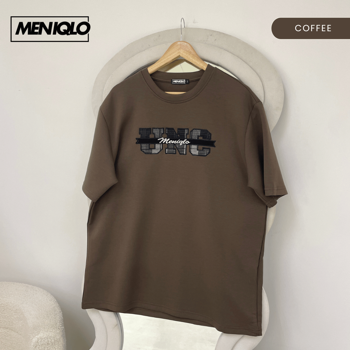 MENIQLO IZZUDIN MINIMAL GRAPHIC SHORT SLEEVE T-SHIRT (310GSM) - MQ1015