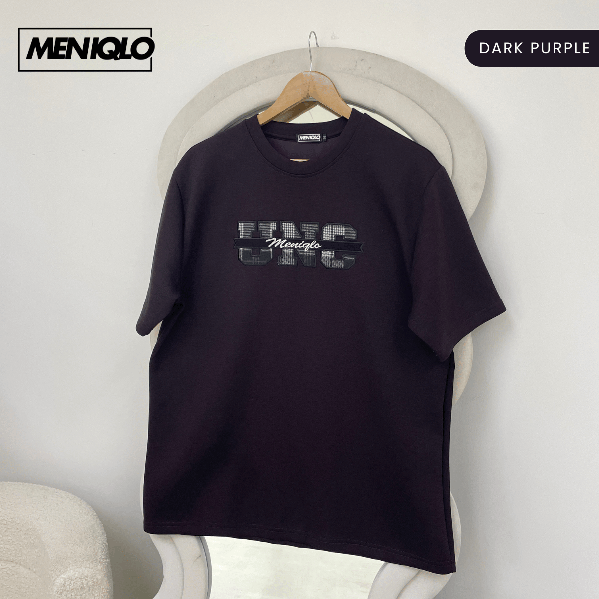 MENIQLO IZZUDIN MINIMAL GRAPHIC SHORT SLEEVE T-SHIRT (310GSM) - MQ1015