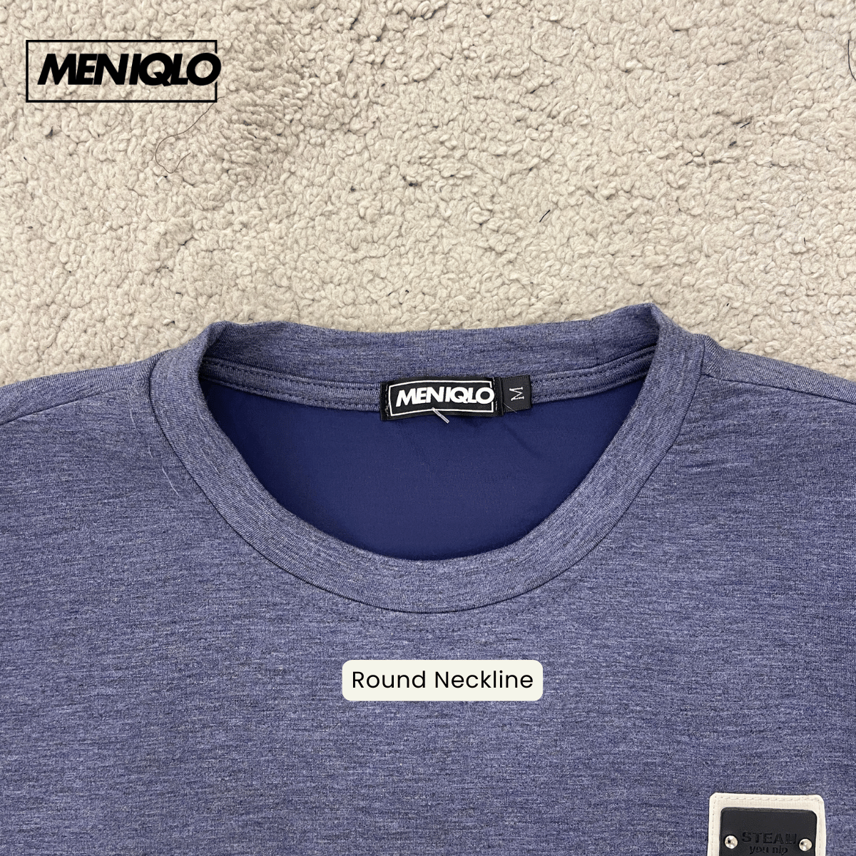 MENIQLO FIKRI MINIMAL PATCH OVERSIZED T-SHIRT-MQ1016