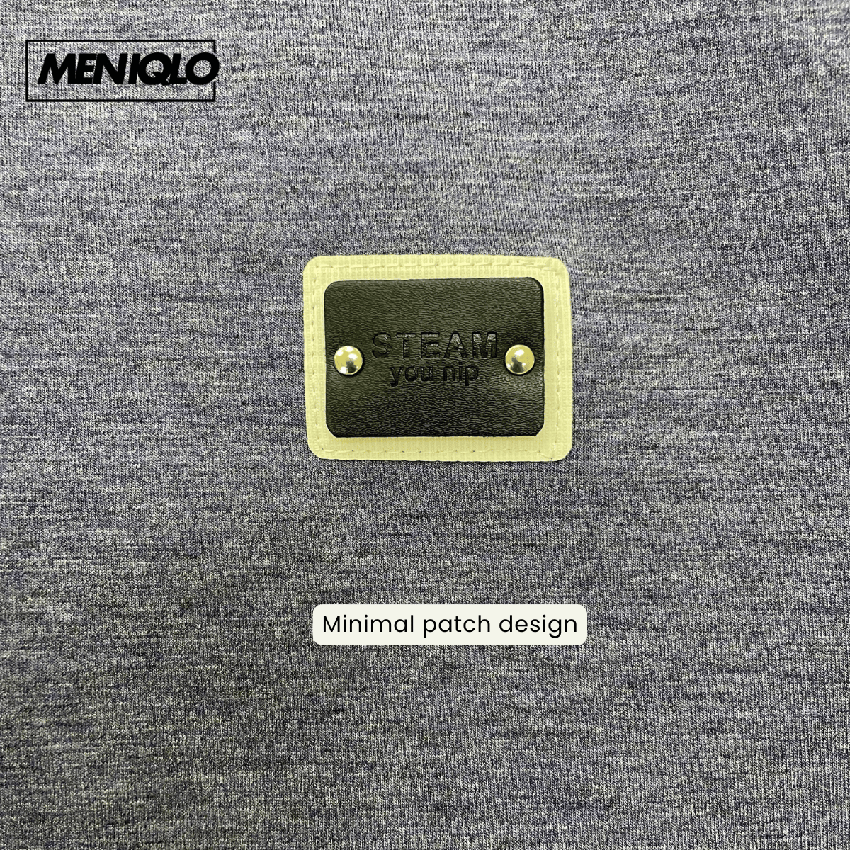 MENIQLO FIKRI MINIMAL PATCH OVERSIZED T-SHIRT-MQ1016