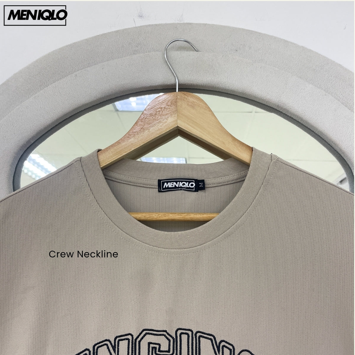 MENIQLO NICO EMBROIDERED CASUAL SHORT SLEEVE T-SHIRT - MQ1020