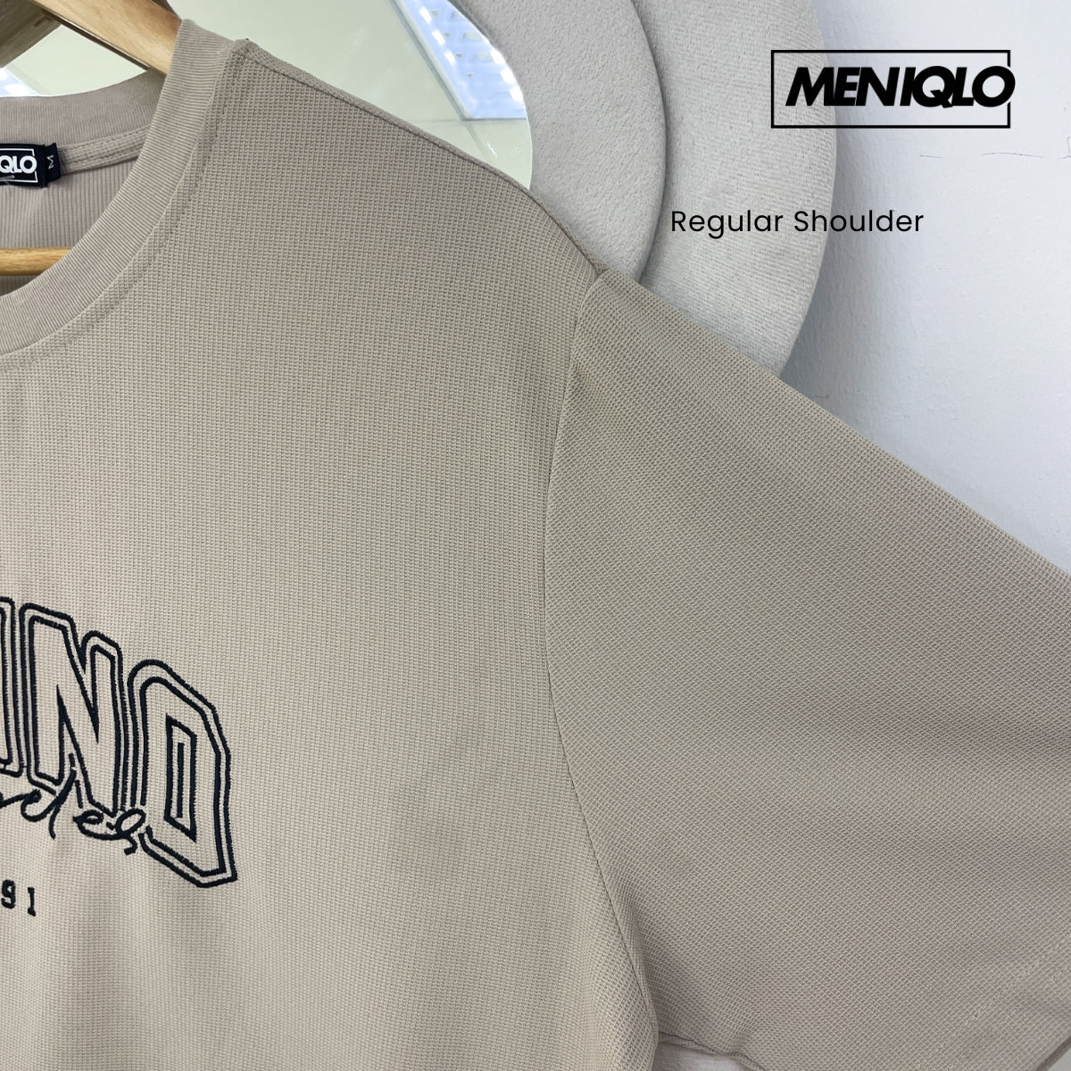 MENIQLO NICO EMBROIDERED CASUAL SHORT SLEEVE T-SHIRT - MQ1020
