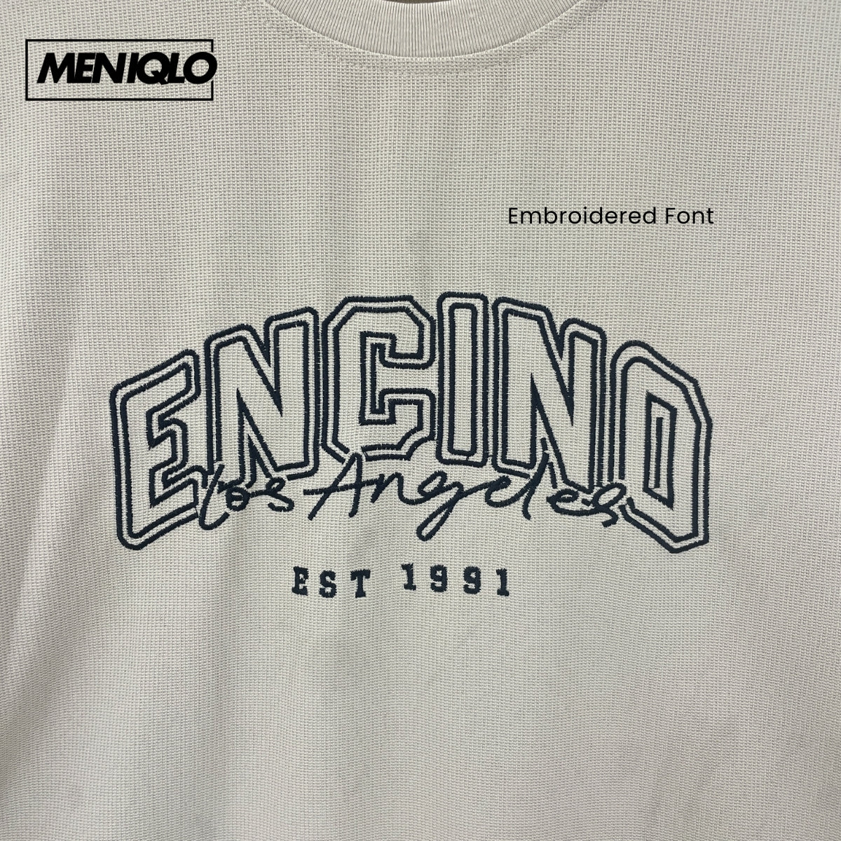 MENIQLO NICO EMBROIDERED CASUAL SHORT SLEEVE T-SHIRT - MQ1020