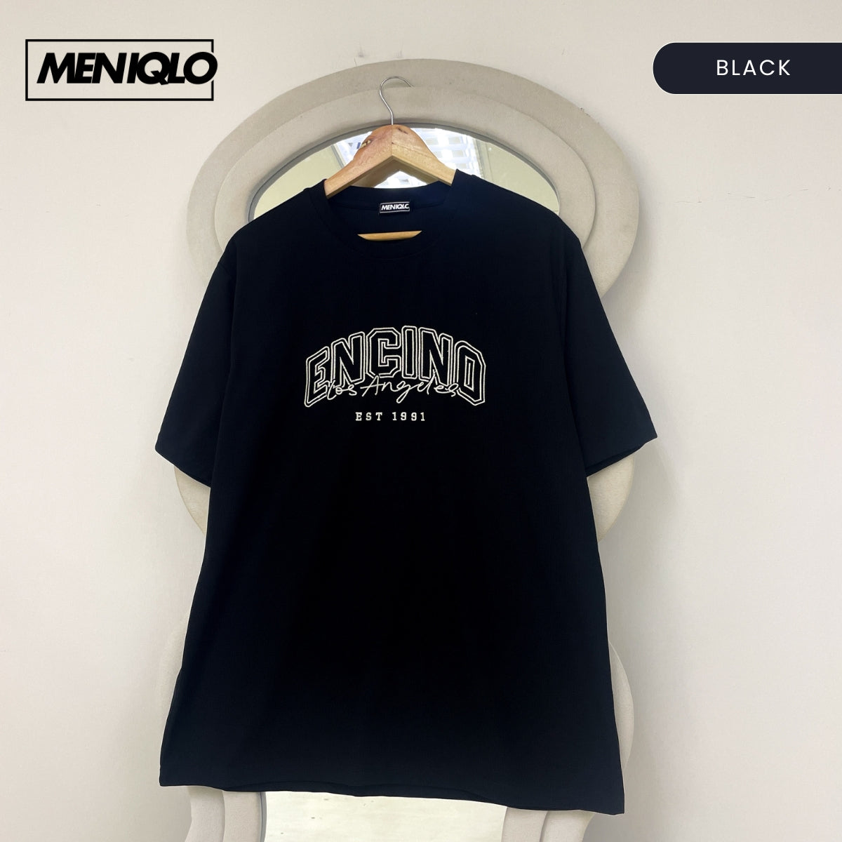 MENIQLO NICO EMBROIDERED CASUAL SHORT SLEEVE T-SHIRT - MQ1020