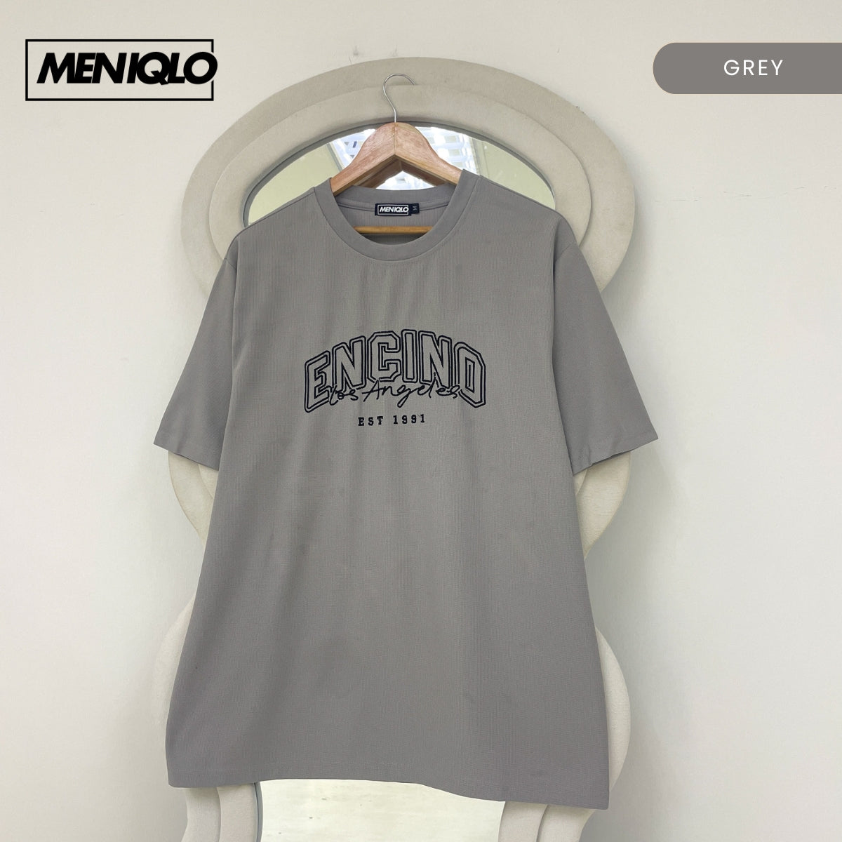MENIQLO NICO EMBROIDERED CASUAL SHORT SLEEVE T-SHIRT - MQ1020