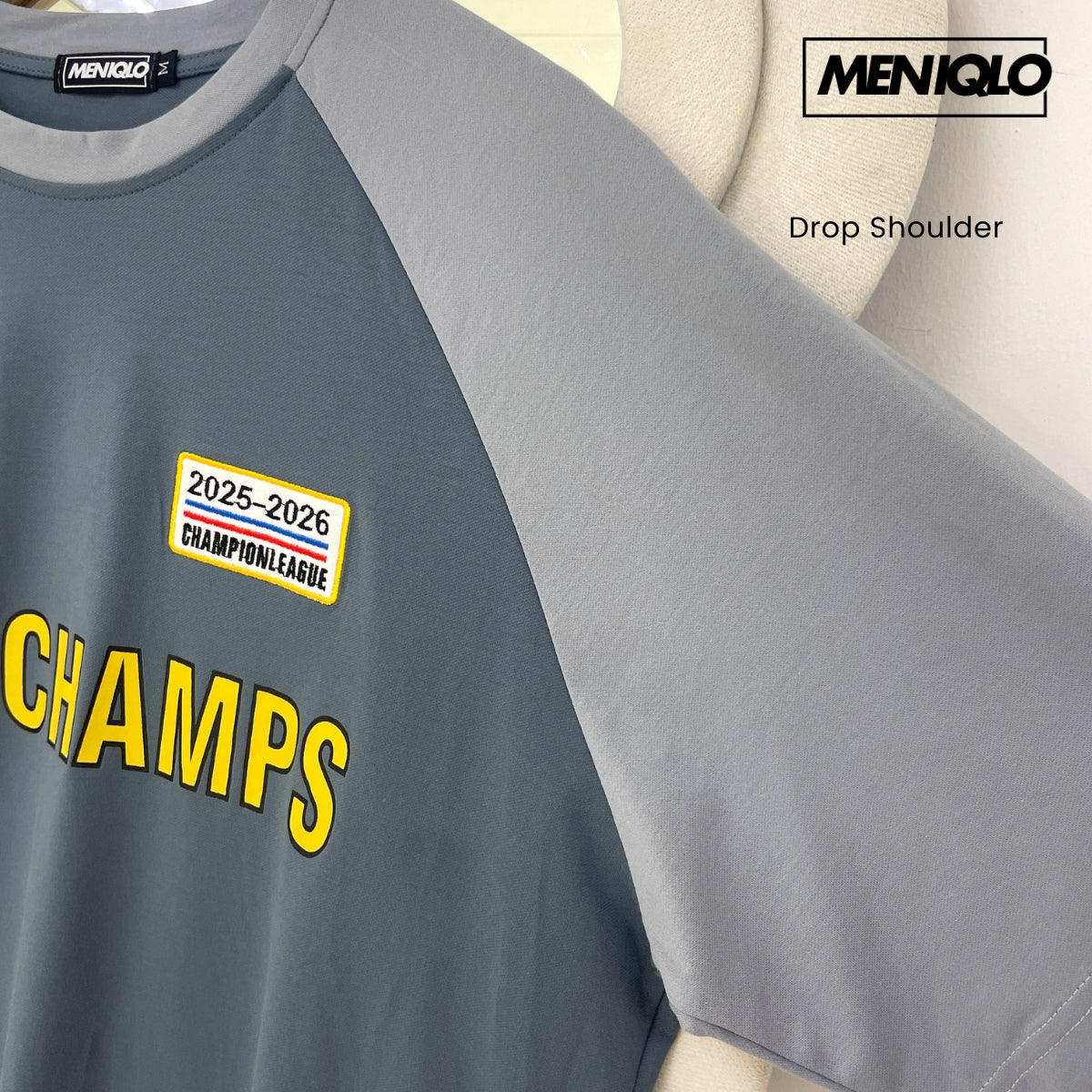 MENIQLO JACK COLOUR BLOCK RAGLAN CASUAL SHORT SLEEVE T-SHIRT - MQ1022