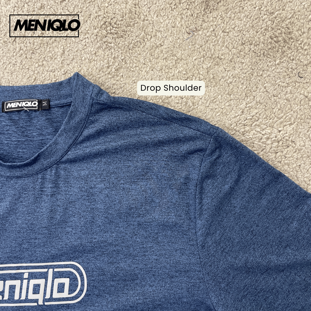 MENIQLO FADIL CLASSIC LOGO TEE OVERSIZED T-SHIRT - MQ1023