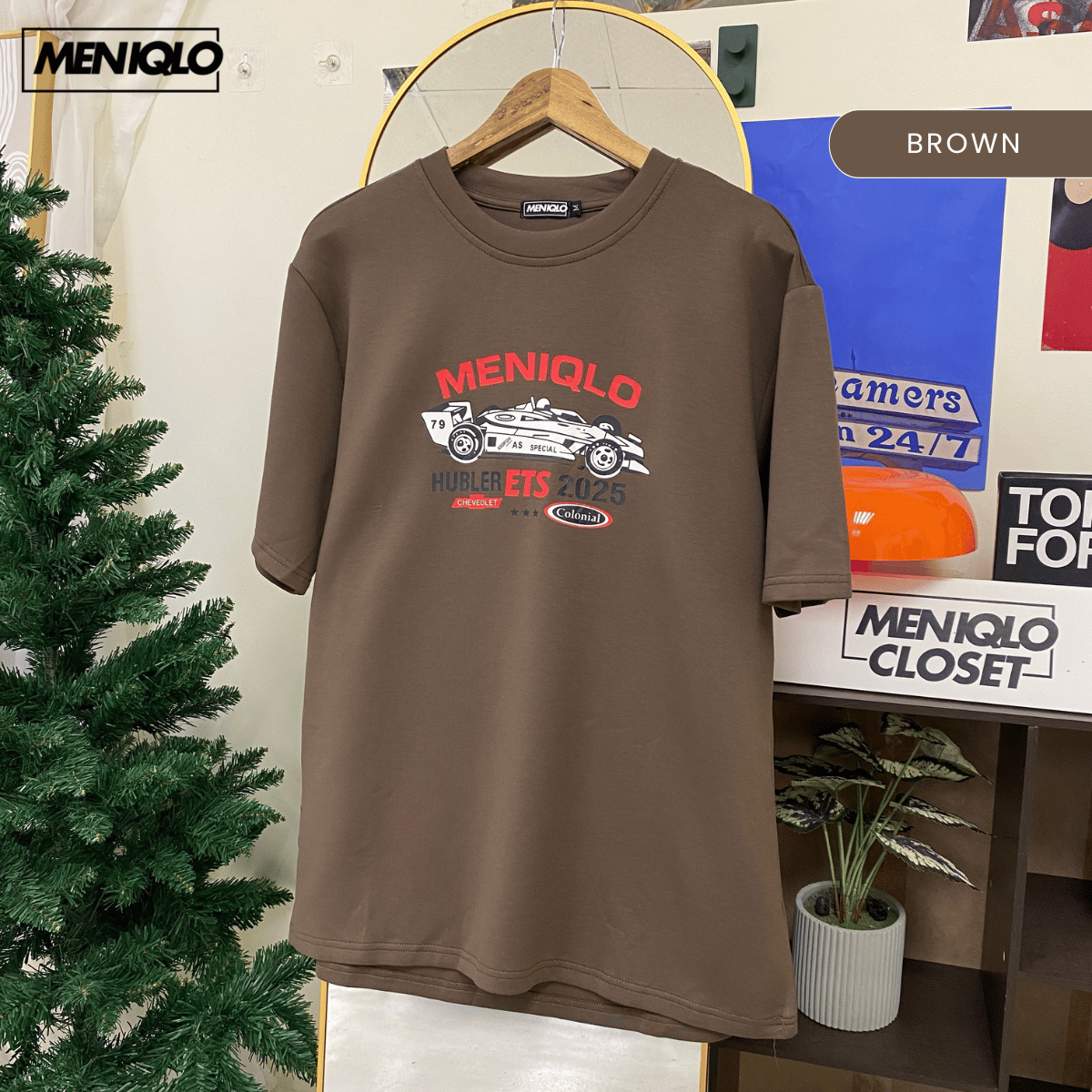 MENIQLO NABIL CLASSIC GRAPHIC OVERSIZED T-SHIRT-MQ1026