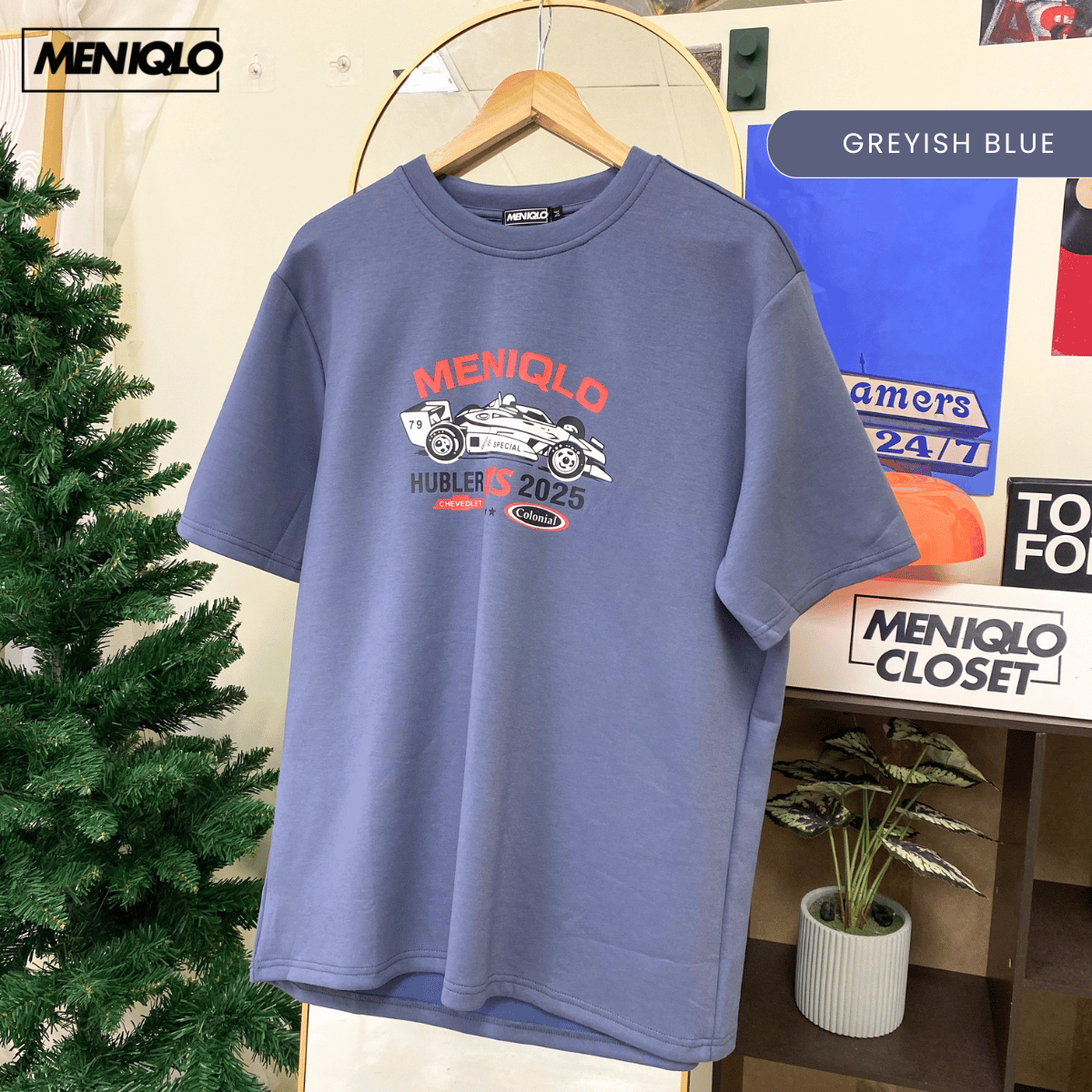 MENIQLO NABIL CLASSIC GRAPHIC OVERSIZED T-SHIRT-MQ1026