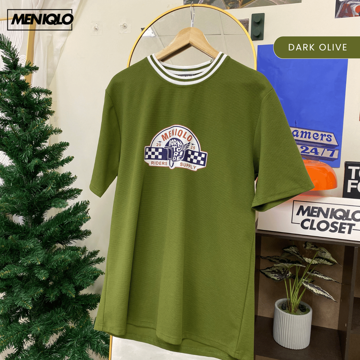 MENIQLO NAUFAL VINTAGE MOTORSPORT GRAPHIC OVERSIZED-MQ1027