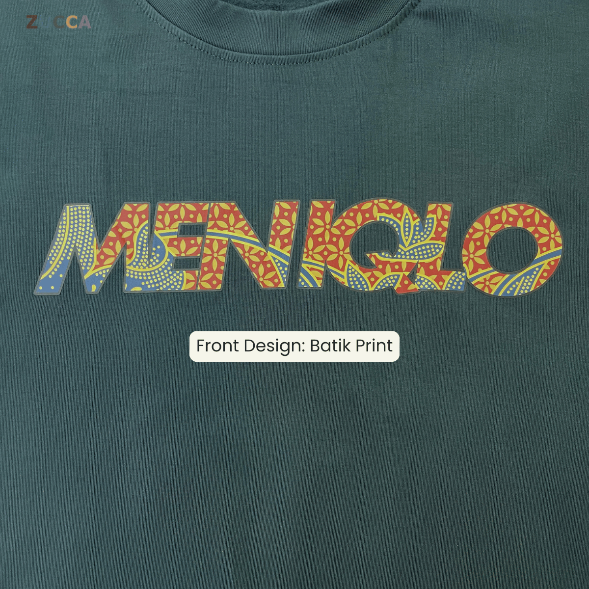 MENIQLO AQIL BATIK PRINT OVERSIZE TEE - MQ1030