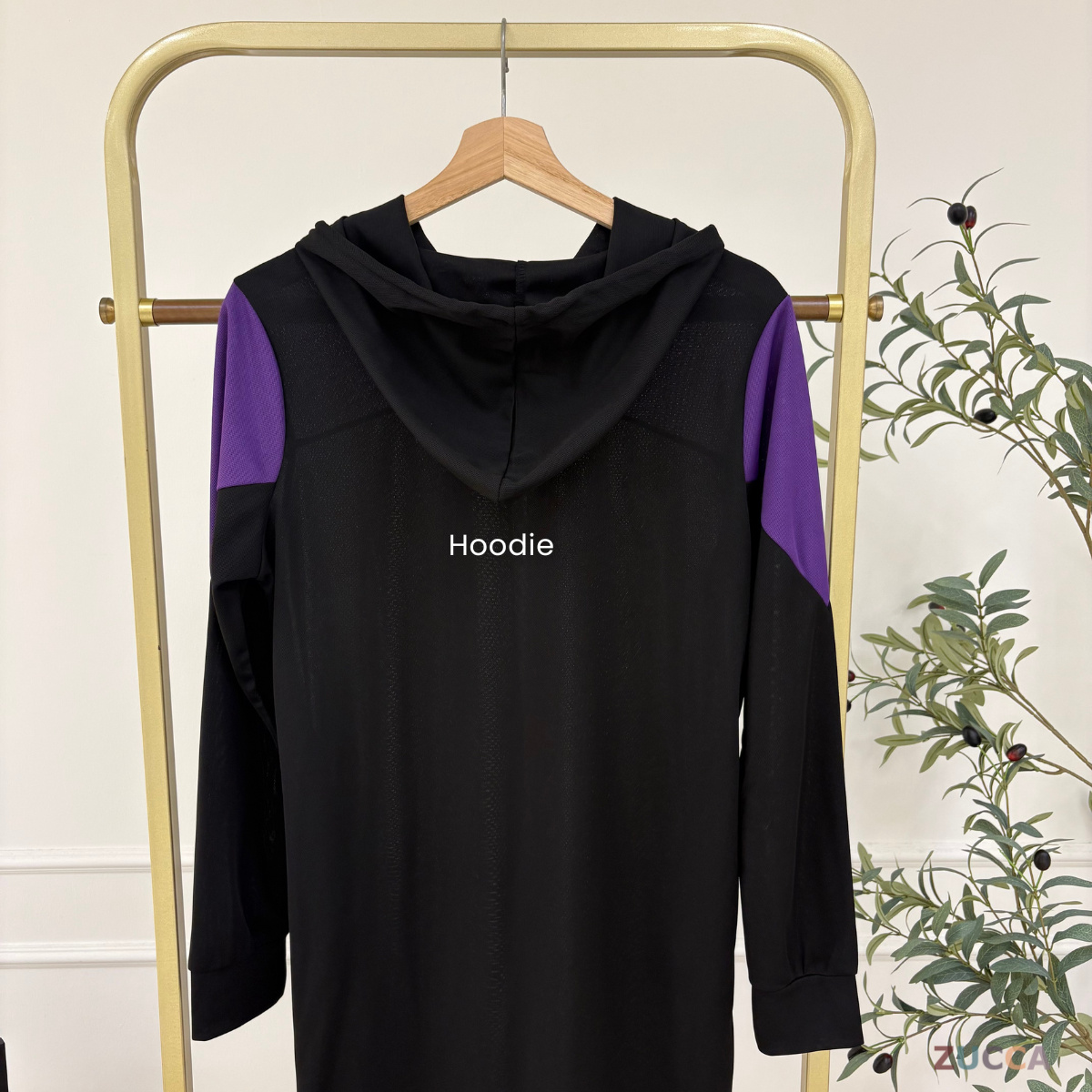 ZUCCA AVANI COLORBLOCK CASUAL WOMEN HOODED LONG DRESS - MS009