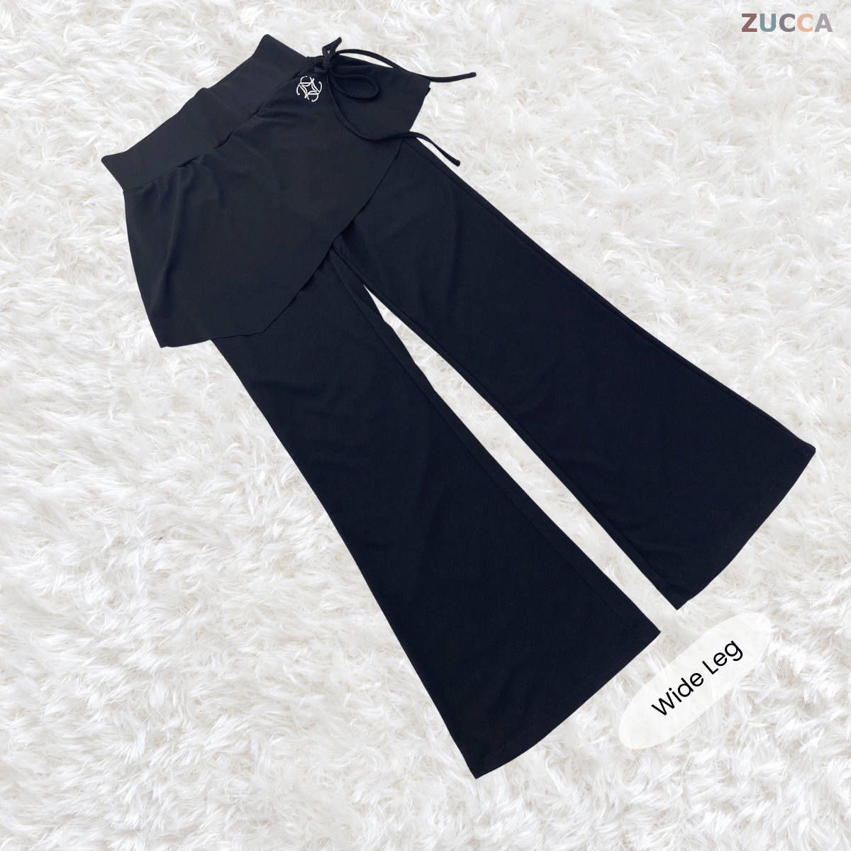 ZUCCA LYLA ASYMMETRIC WRAP LAYERED MODEST PANTS - MS016 (GN255)