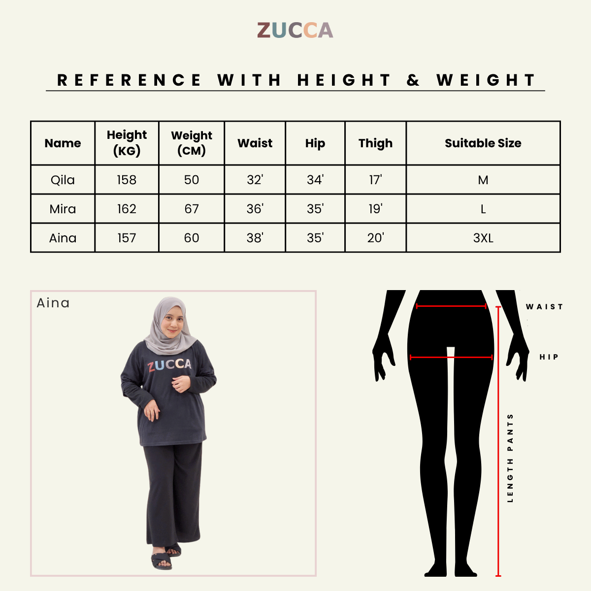 ZUCCA LYLA ASYMMETRIC WRAP LAYERED MODEST PANTS - MS016 (GN255)