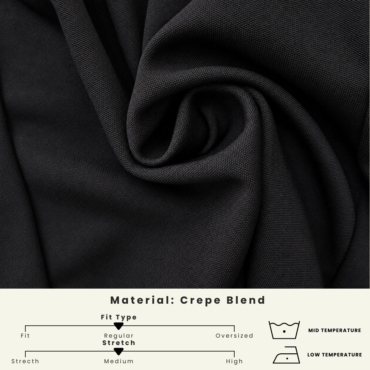 ZUCCA LYLA ASYMMETRIC WRAP LAYERED MODEST PANTS - MS016 (GN255)