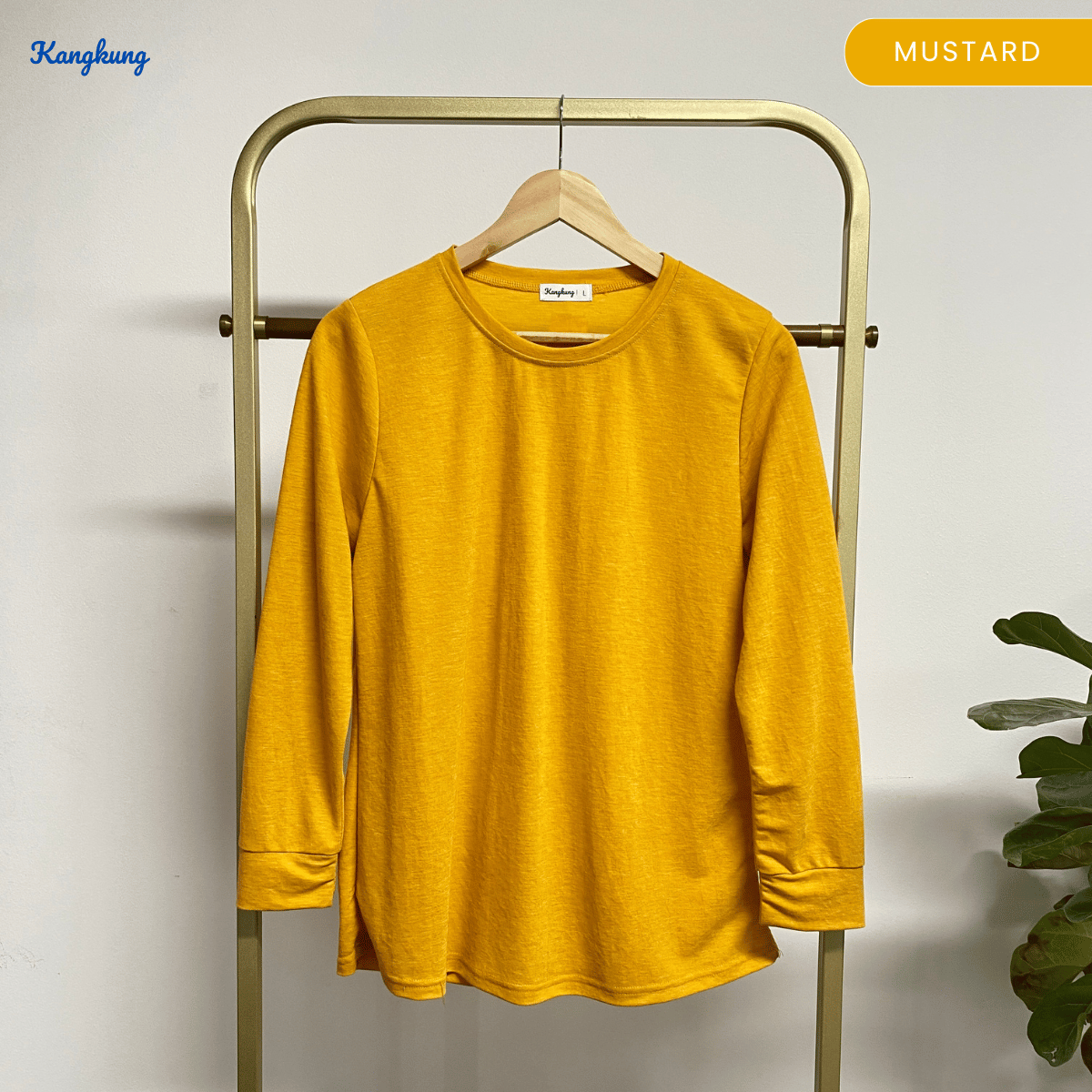 KANGKUNG JESSIE T-SHIRT COTTON WANITA GAYA MODEST SHIRT KASUAL – KK109