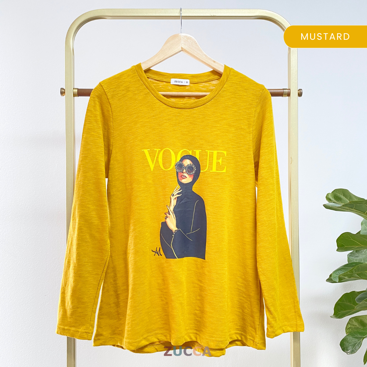 ZUCCA IQAH KEMEJA KASUAL BERCORAK REBEN – MA032 BAJU WANITA