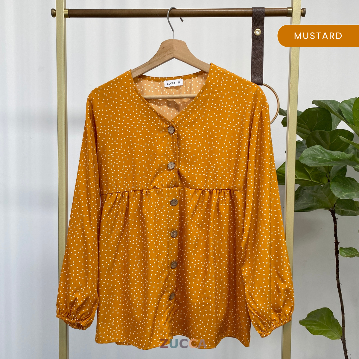 ZUCCA HANINA PRINTED WOMEN BLOUSE - MA042 BAJU WANITA