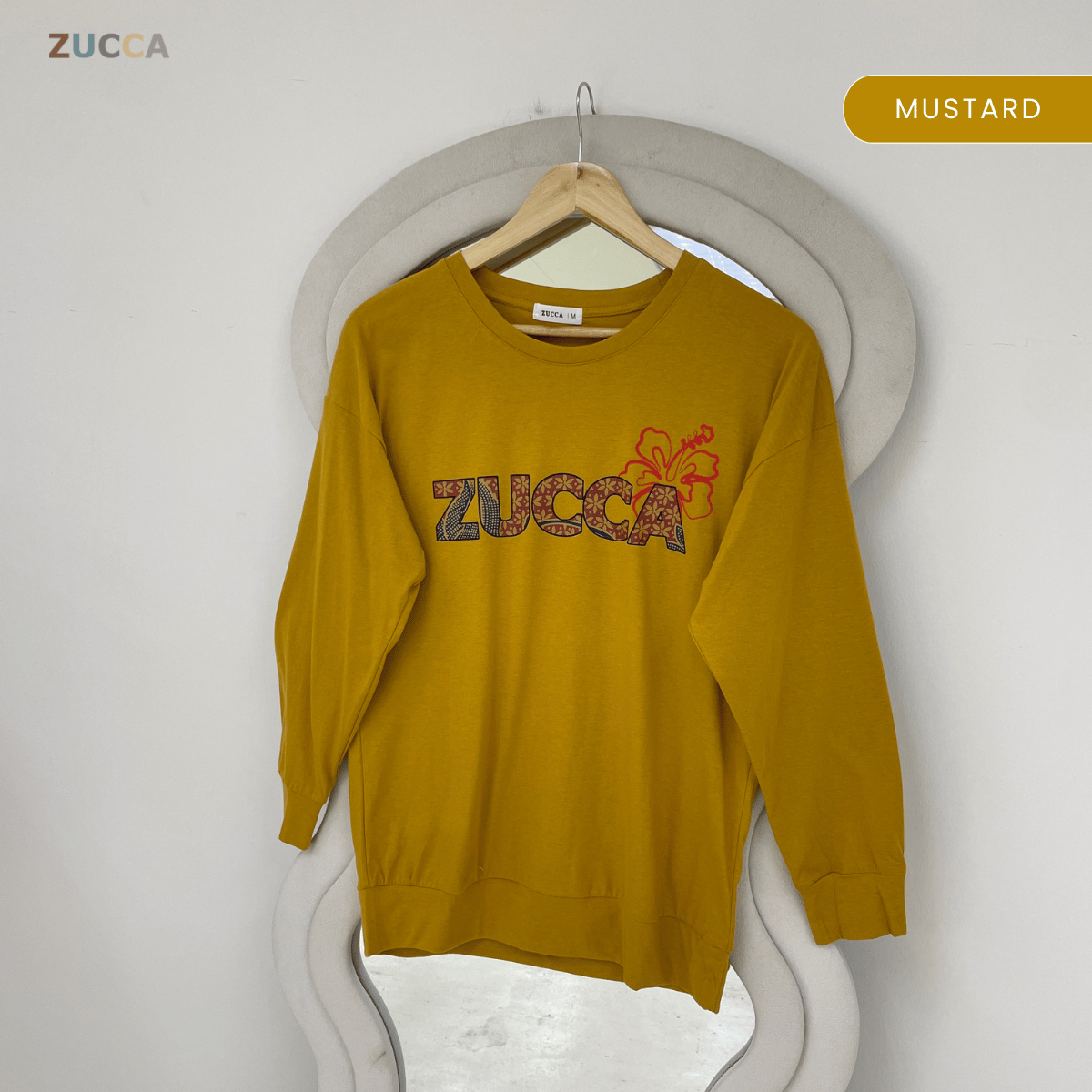 ZUCCA ALANA FLORAL BATIK LONG SLEEVE TOP - MA270