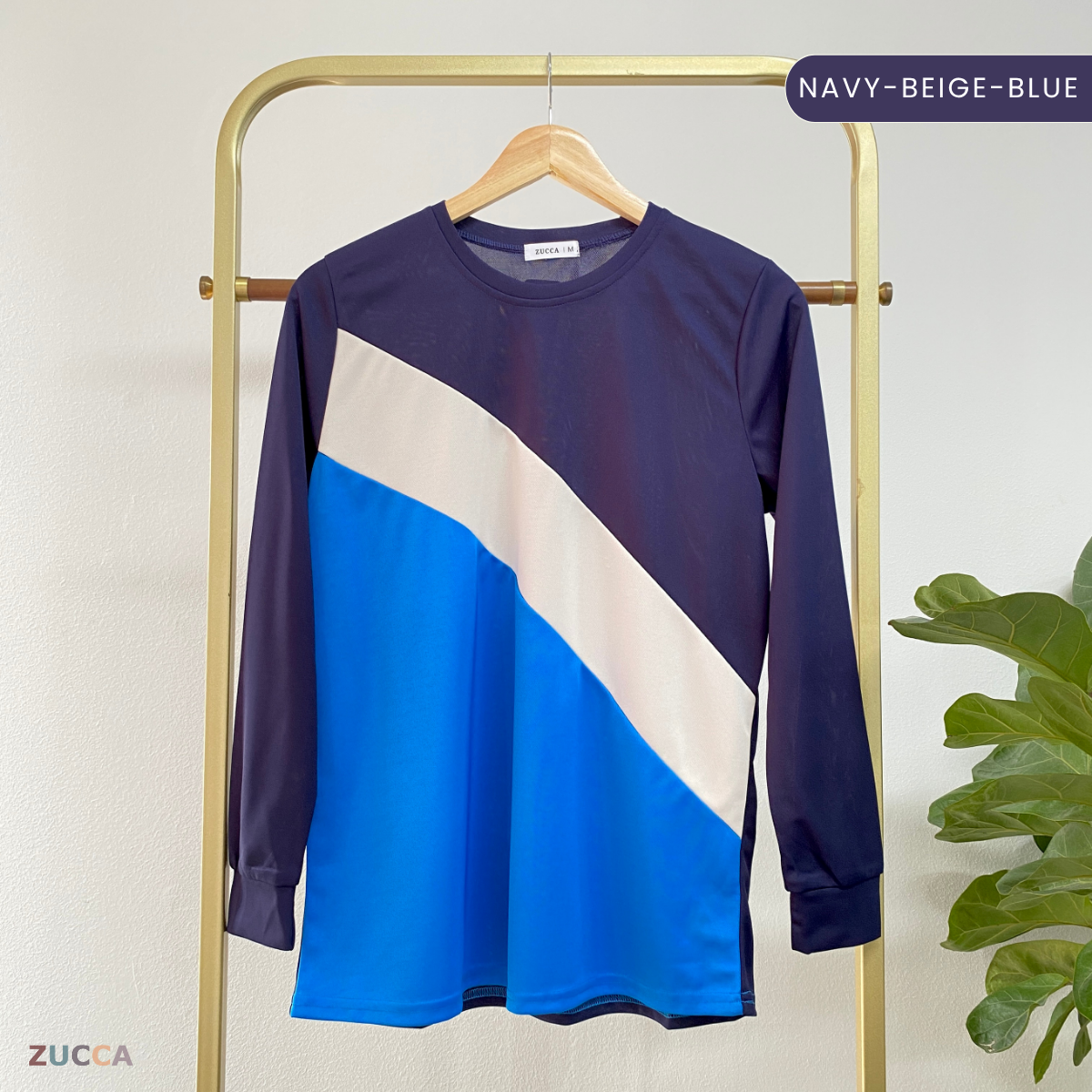 ZUCCA KERRY COLOURBLOCK WOMEN CASUAL BLOUSE - MA021