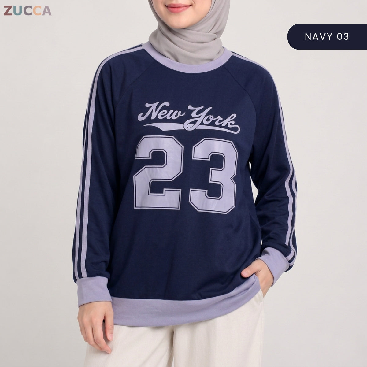 ZUCCA MAVEERA ACTIVE VARSITY LONG SLEEVE MODEST WEAR-MS010