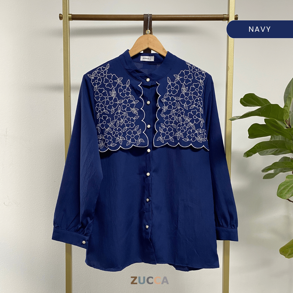 ZUCCA MAIZA CAPE CHEST BLOUSE DENGAN SULAMAN - DM252