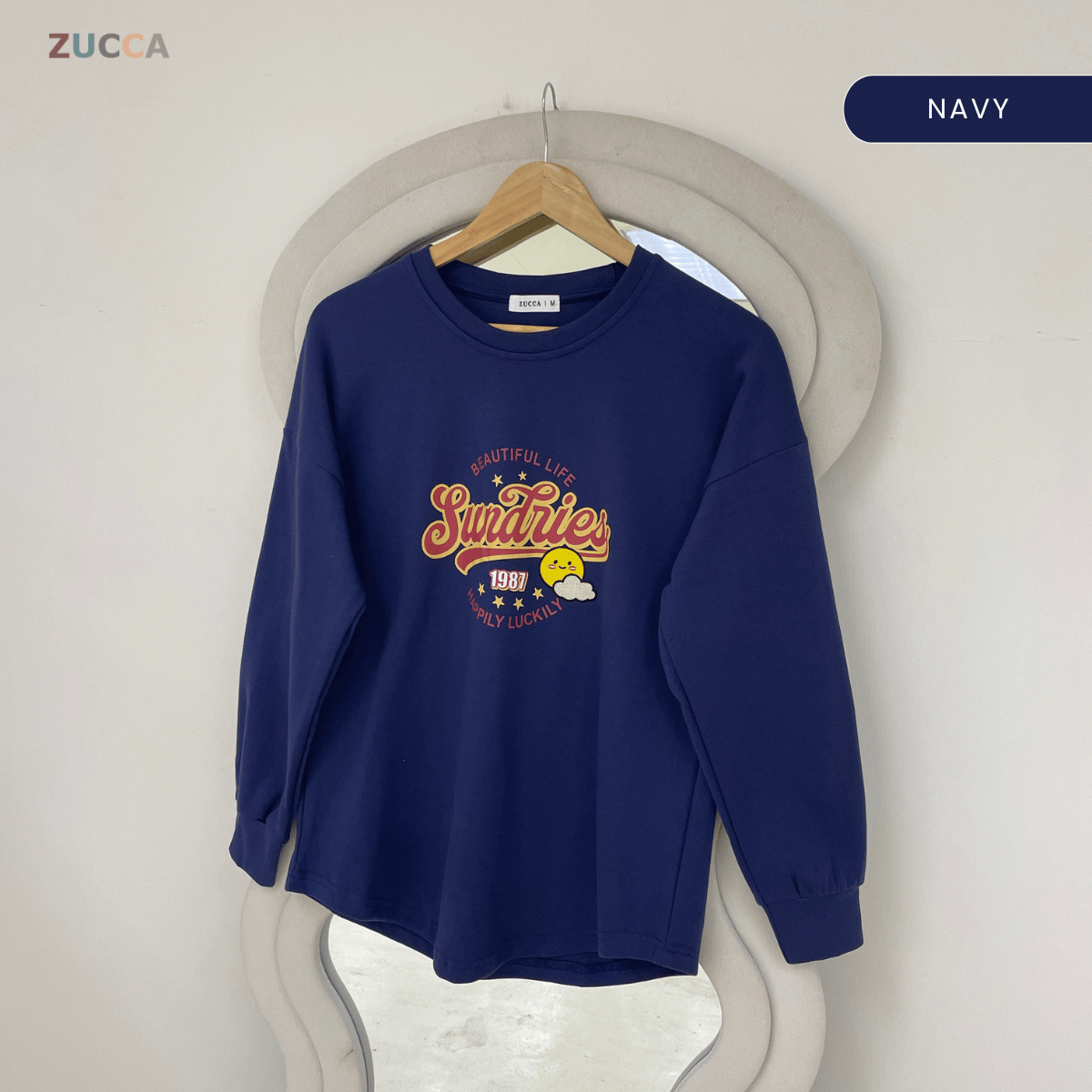 ZUCCA DARLIA GRAPHIC PRINTED LONG SLEEVE-MA163