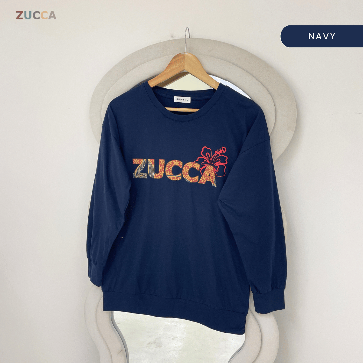 ZUCCA ALANA FLORAL BATIK LONG SLEEVE TOP - MA270