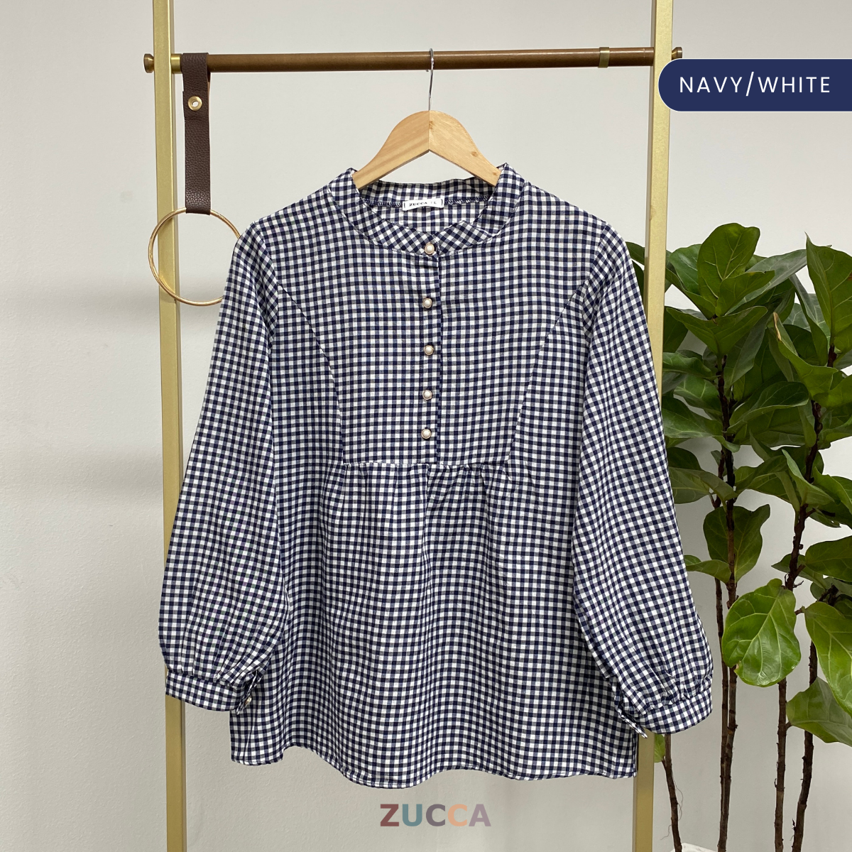 ZUCCA SUZANA HALF BUTTON WOMEN BLOUSE - DM185