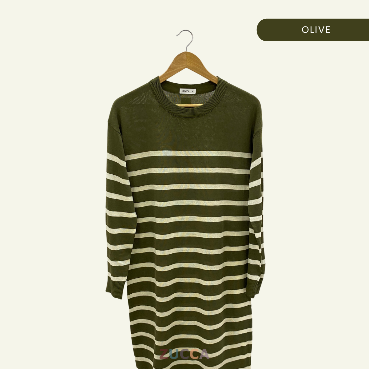 ZUCCA HAURA KNITWEAR DRESS STRIPE WOMEN - DM226 KOREAN STYLE