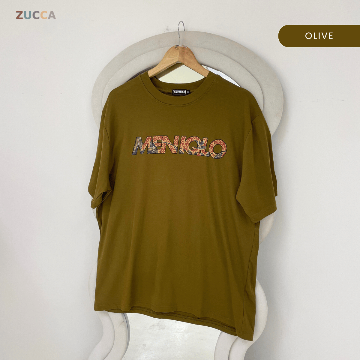 MENIQLO AQIL BATIK PRINT OVERSIZE TEE - MQ1030