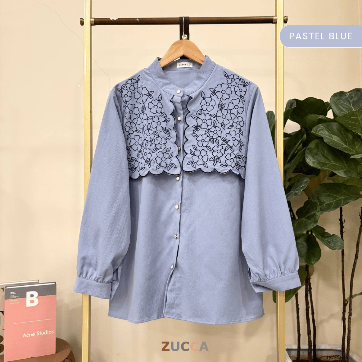 ZUCCA MAIZA CAPE CHEST BLOUSE DENGAN SULAMAN - DM252