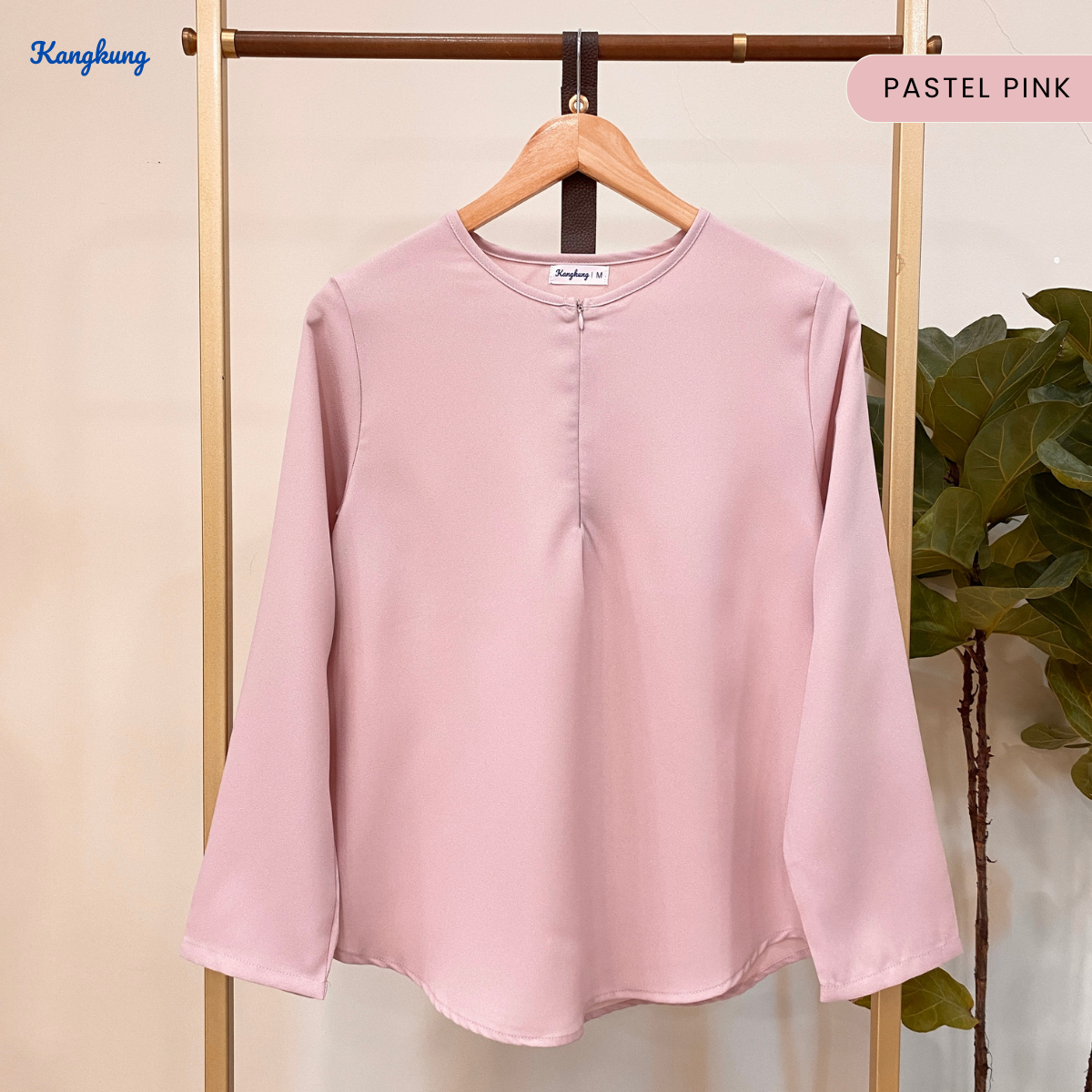 KANGKUNG MISTY BLOUS KASUAL ZIP BERGAYA – KK111